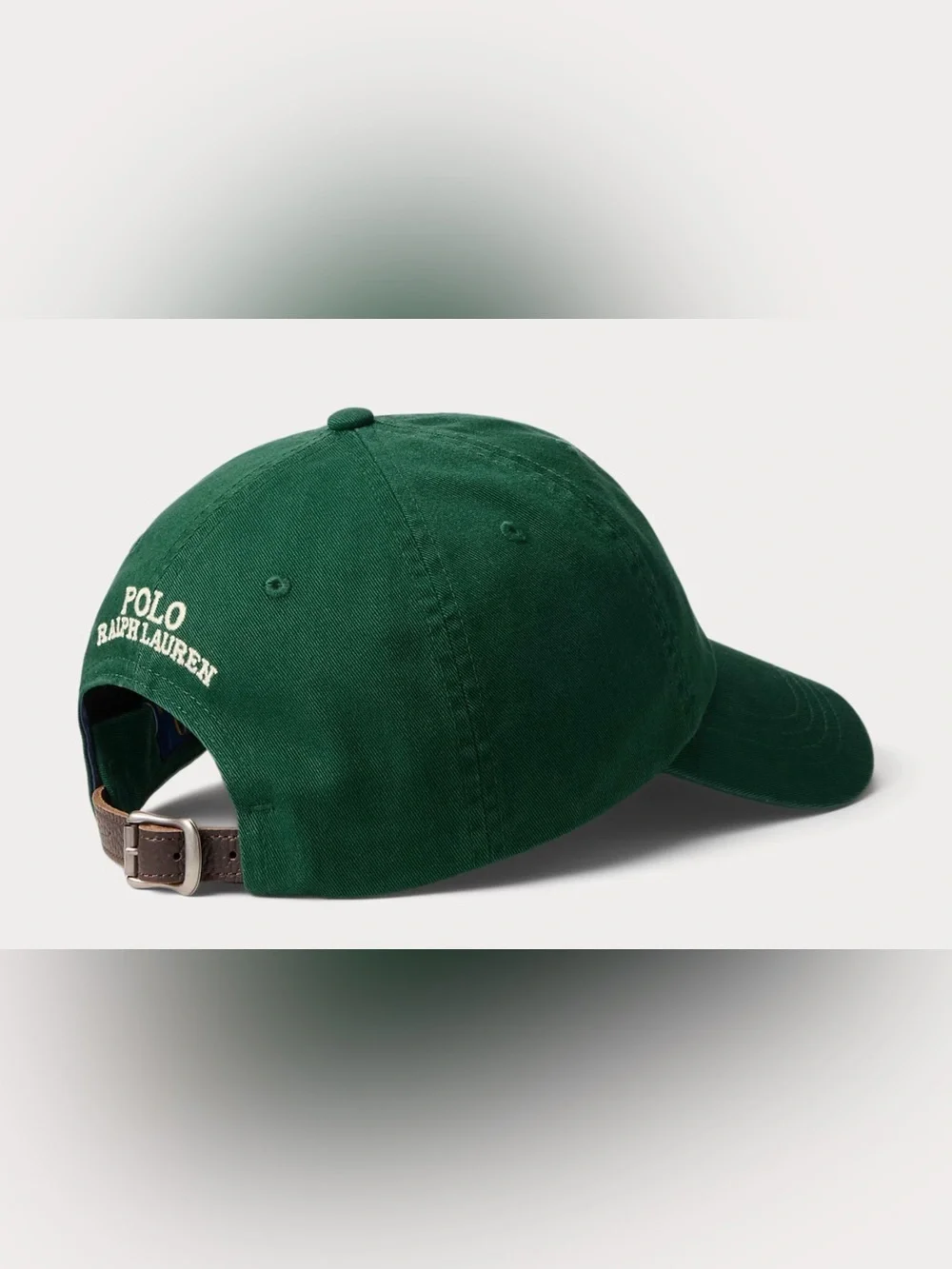 NWT Polo Ralph Lauren Green EQUESTRIAN POLO PLAYER BEAR Twill Baseball Cap Hat